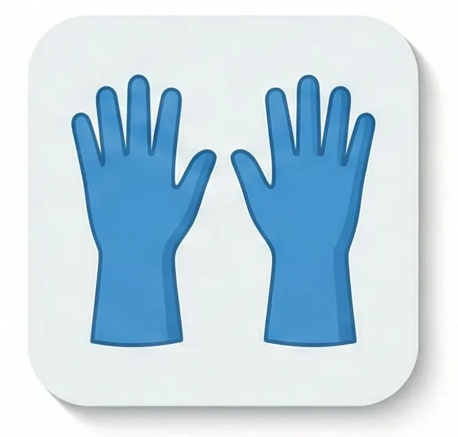 Gants bleus
